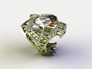 Tiger Ring Modèle 3D