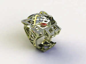 Tiger Ring 3D Model