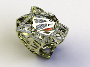 Tiger Ring Model 3D