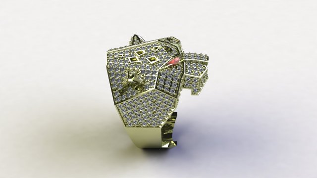 Tiger Ring Model 3D .c4d .max .obj .3ds .fbx .stl .blend 