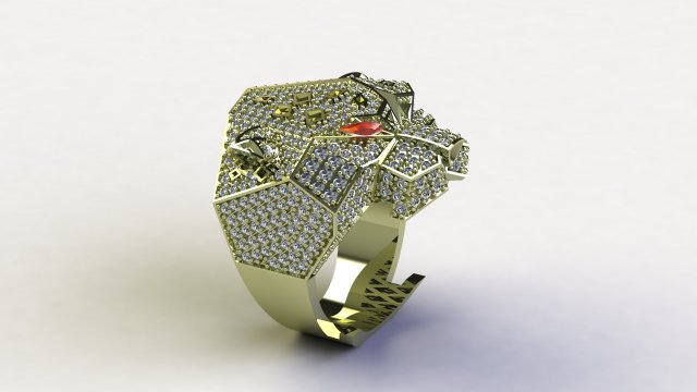 Tiger Ring Puma Panther 3D 模型 .c4d .max .obj .3ds .fbx .stl .blend 