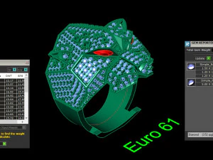Tiger Ring Puma Panther 3D Model