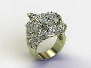 Tiger Ring Puma Panther Modello 3D