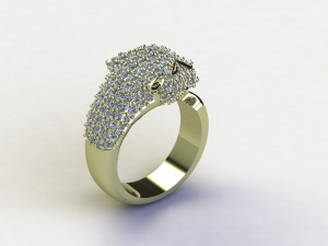Tiger Ring Puma Panther Modello 3D