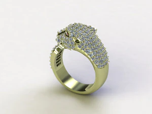 Tiger Ring Puma Panther 3D Model