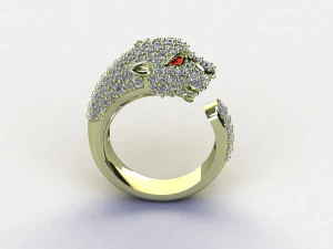 Tiger Ring Puma Panther 3D Model