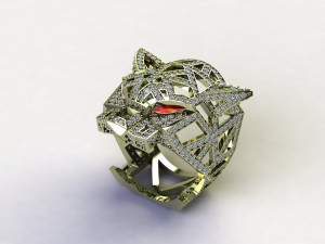 Tiger Ring Puma Panther 3D Модель