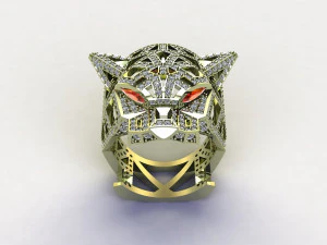 Tiger Ring Puma Panther 3D Model