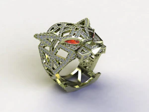 Tiger Ring Puma Panther 3D Model
