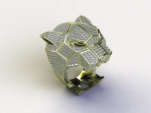 Tiger Ring Puma Panther Modèle 3D