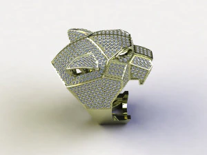 Tiger Ring Puma Panther 3D Model