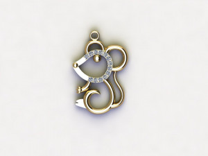 Mouse pendant 3Dモデル