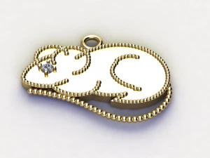 Mouse pendant 3D Model