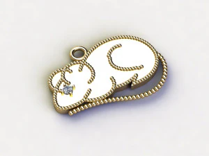 Mouse pendant 3D Model