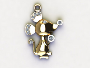 Mouse pendant 3D Model