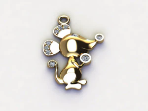 Mouse pendant 3D Model