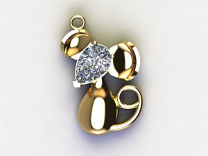Mouse pendant 3D Модель