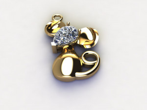 Mouse pendant 3D 模型