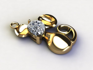Mouse pendant 3D 模型