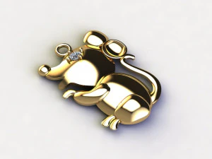 Mouse pendant 3D Model