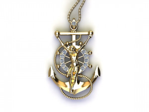 Jesus pendant 3D Модель