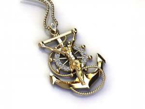 Jesus pendant 3D Model