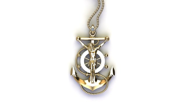 Jesus pendant 3D मॉडल .c4d .max .obj .3ds .fbx .stl .blend 