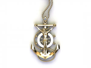 イエスのペンダント 3Dモデル