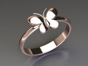 Women Diamond Ring 3D Print Model
