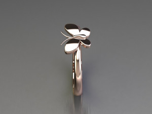 Women Diamond Ring 3D Print Model