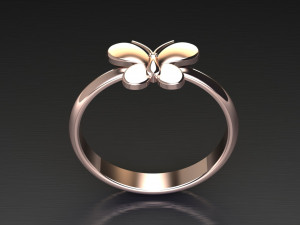 Women Diamond Ring 3D Print Model