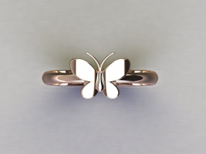 Women Diamond Ring 3D Print Model