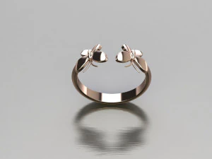 女性リング CAD ファイル 3Dプリントモデル