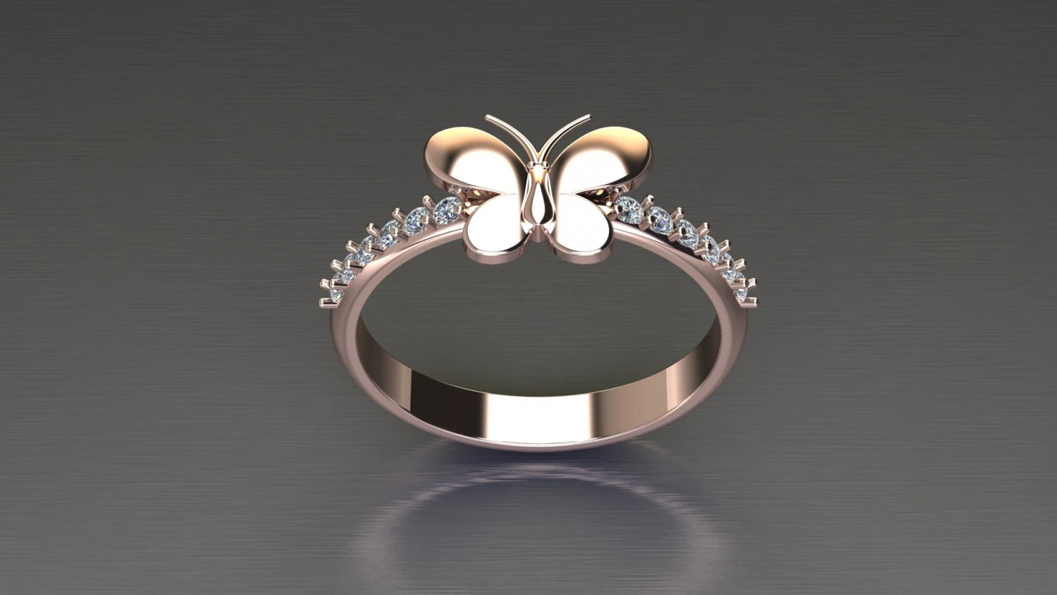 Women Ring Cad File 3D Print Model .c4d .max .obj .3ds .fbx .stl .blend