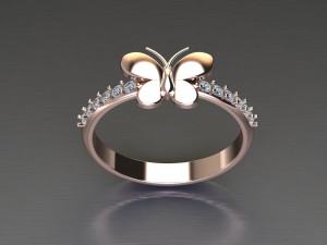 Women Ring Cad File 3Dプリントモデル