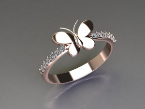 Women Ring Cad File Model do druku 3D