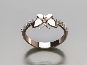 Women Ring Cad File 3D Print Model