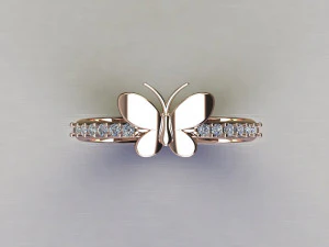Women Ring Cad File 3D Print Model