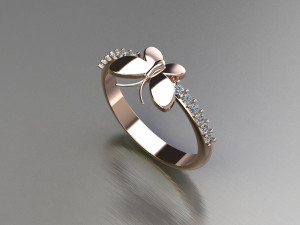 Women Ring Cad File Model do druku 3D