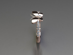 Women Ring Cad File Model do druku 3D