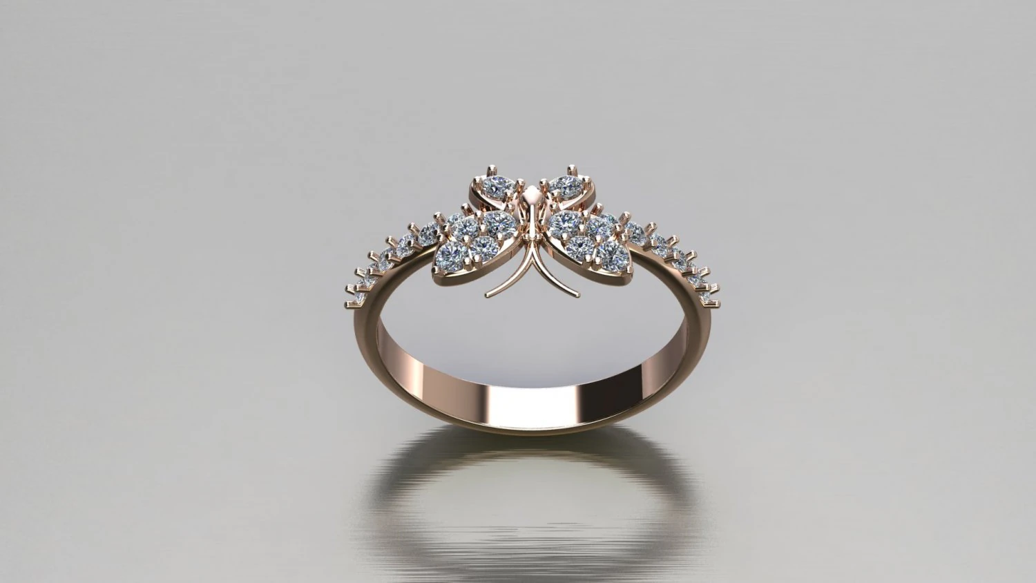 Women Ring Cad File 3D Print Model .c4d .max .obj .3ds .fbx .stl .blend 