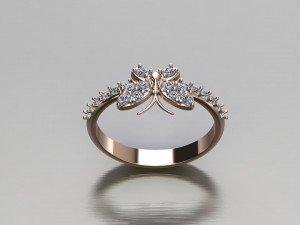 Women Ring Cad File 3D Print Model