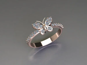 Women Ring Cad File 3D Print Model
