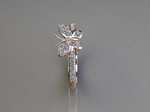 Women Ring Cad File 3D Print Model