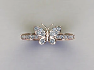 Women Ring Cad File 3D Print Model
