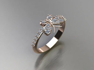 Women Ring Cad File 3D Print Model