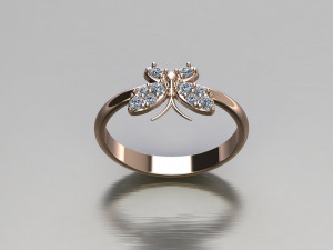 Women Ring Cad File 3D 打印模型