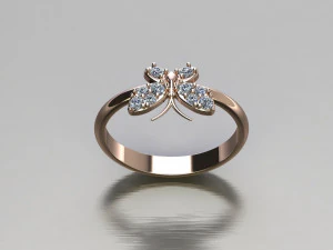 女性リング CAD ファイル 3Dプリントモデル