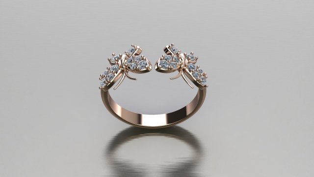 Women Ring Cad File 3D Принт Модель .c4d .max .obj .3ds .fbx .stl .blend 