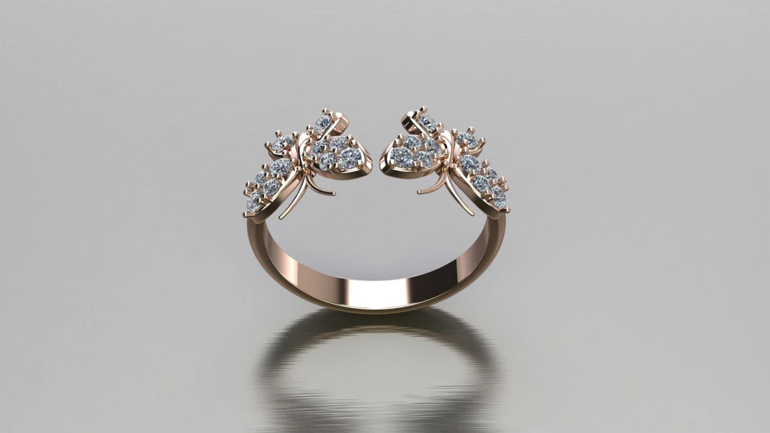 Women Ring Cad File 3D Print Model .c4d .max .obj .3ds .fbx .stl .blend